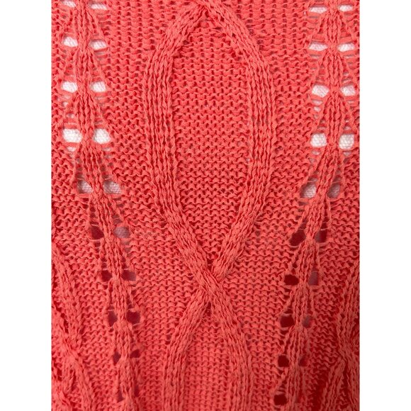 CB Established 1962 Women’s XL Open Weave Pullover Sweater Boho Cottagecore Top - Picture 3 of 8